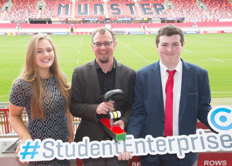 Oct 2018: Desmond College 2018 Senior winners attend the launch of the 2019 Limerick Student Enterprise awards