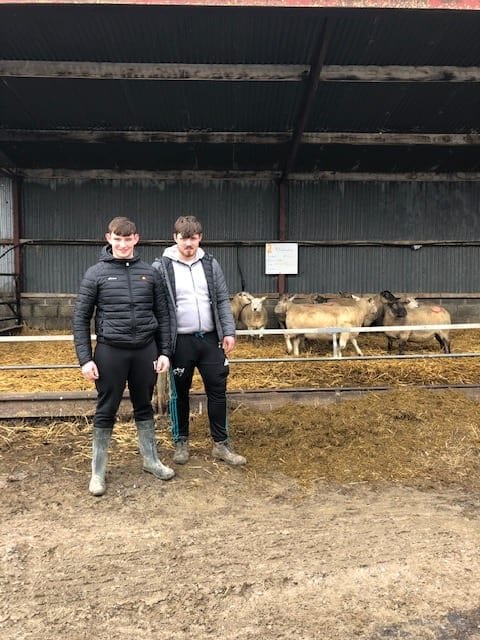 Jason Corbett and Bobby Donovan in Pallaskenry Agricultural College