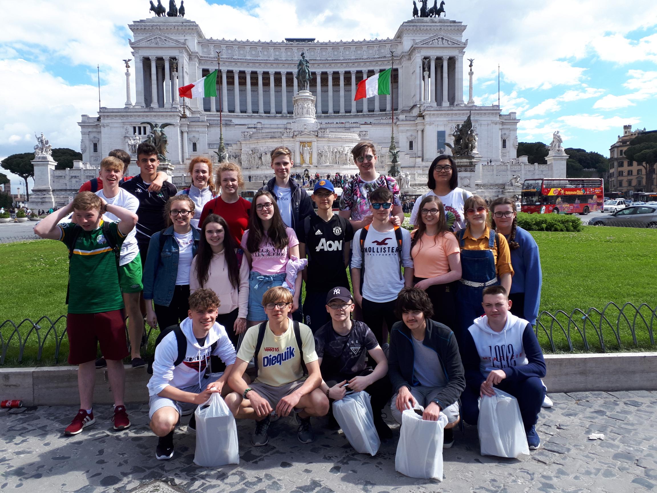 Our Transition Year Students on School Tour in Rome