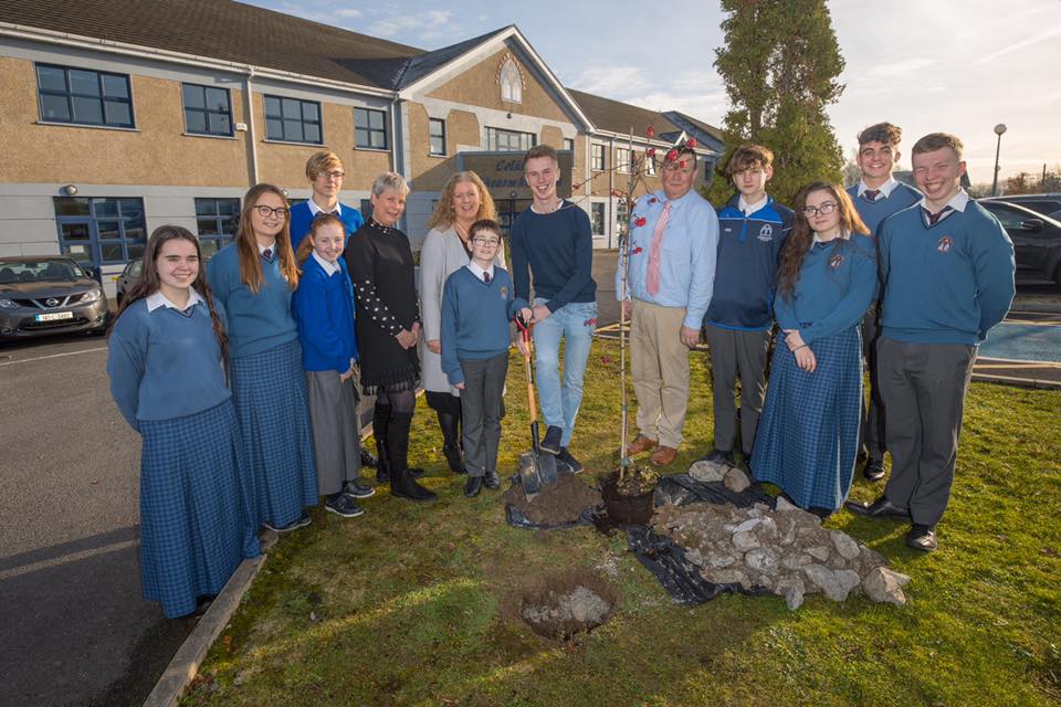 December 2019: Tree Planting Ceremony at Desmond College to support the environment